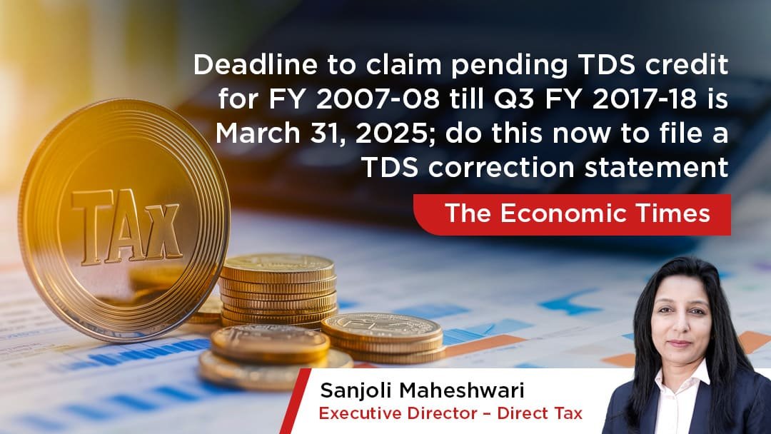 Deadline to claim pending TDS credit for FY 2007-08